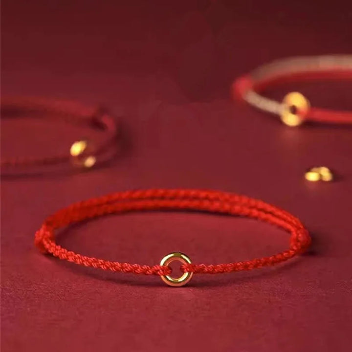 Jalena - Handgeweven Gouden Cirkel Armband
