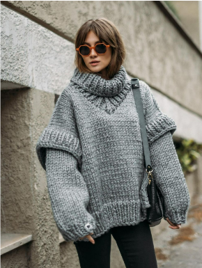 Ivienne - Oversized Gebreide Trui
