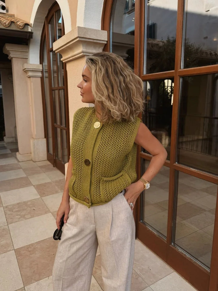 Ilya - Gebreid Dames Vest