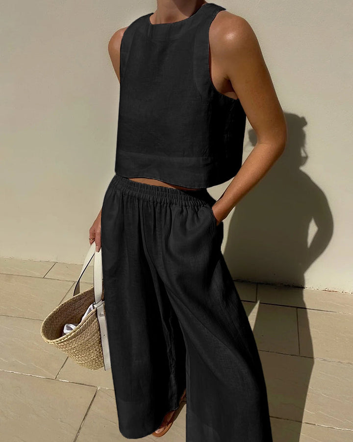Fayenne - Stijlvolle Mouwloze Set