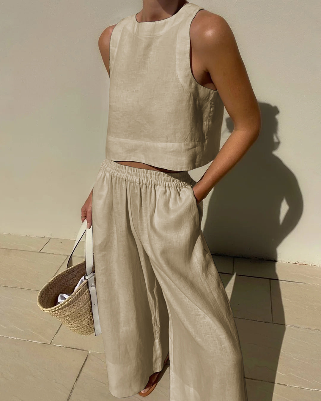 Fayenne - Stijlvolle Mouwloze Set