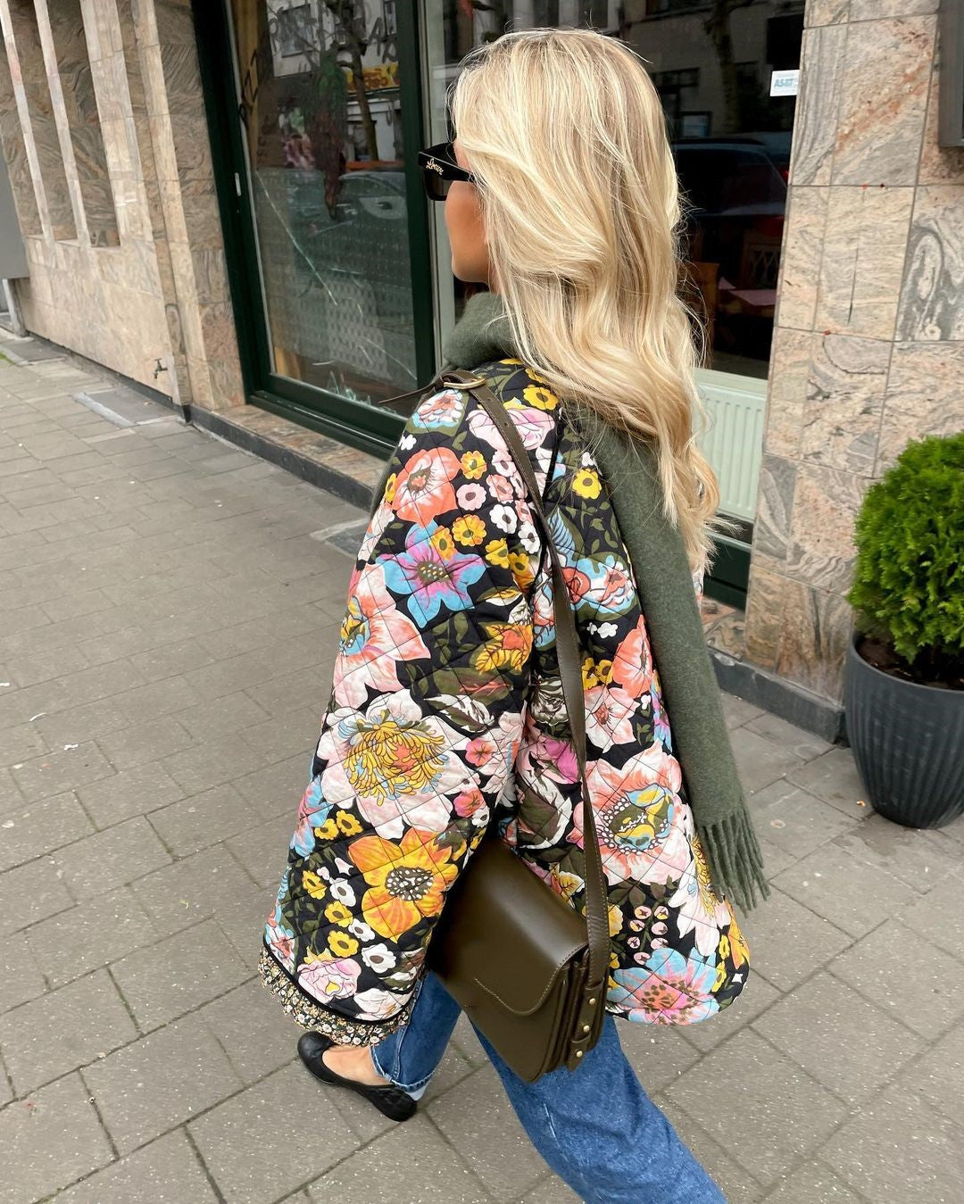 Dalina - Gevoerde Bloemenprint Jas