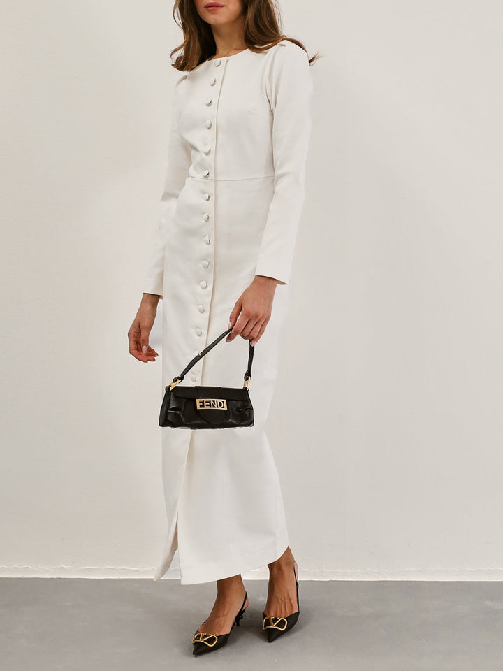 Romana Denim Midi-jurk | Witte denim