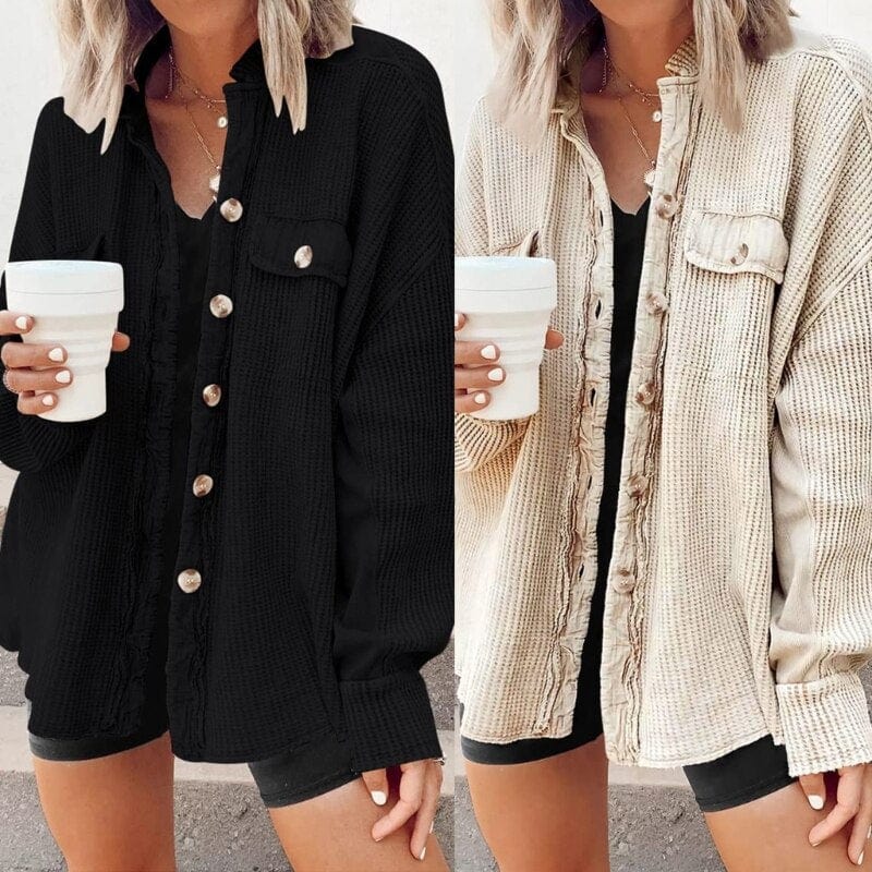 Livia - Trendy Ribfluwelen Knoopjas