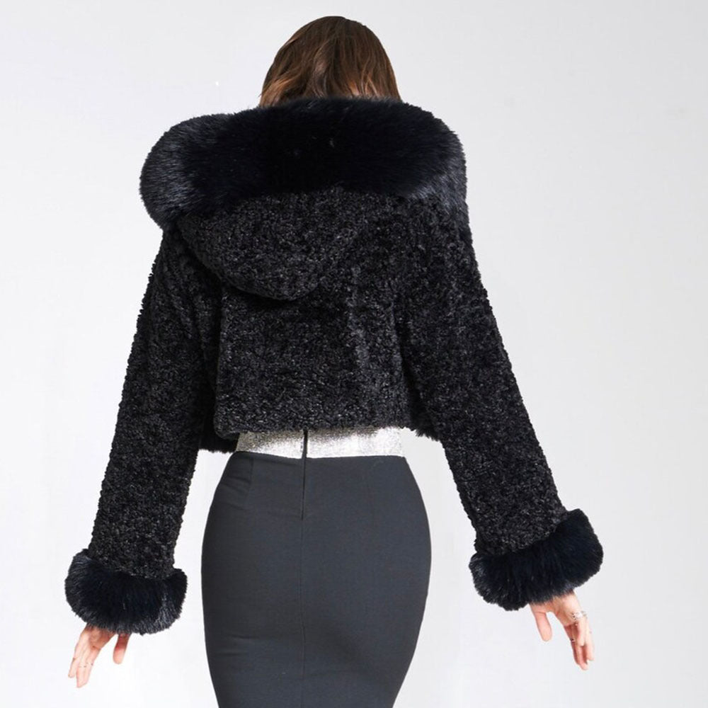 Aurora - Cropped Fur Jas
