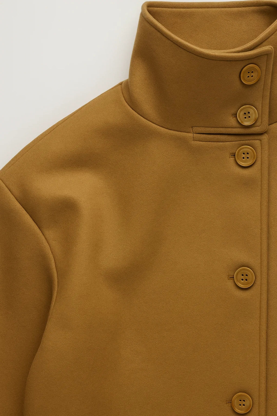 Cropped Jassen Collectie | Damesjas met Hoge Kraag en Knoopsluiting | Lichtgewicht en Ademend