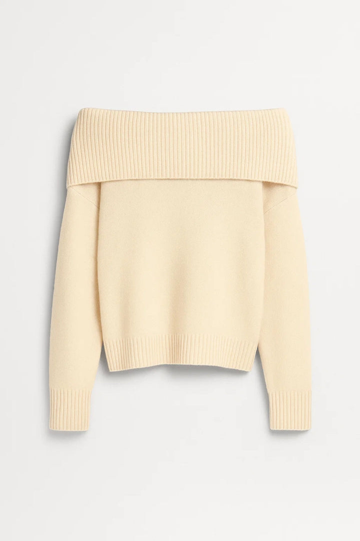 Off-Shoulder Trui | Zachte Knit | Comfortabel & Vrouwelijk
