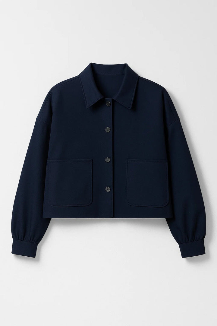 Cropped Jassen Collectie | Damesjack met Opgestikte Zakken | Lichtgewicht en Ademend