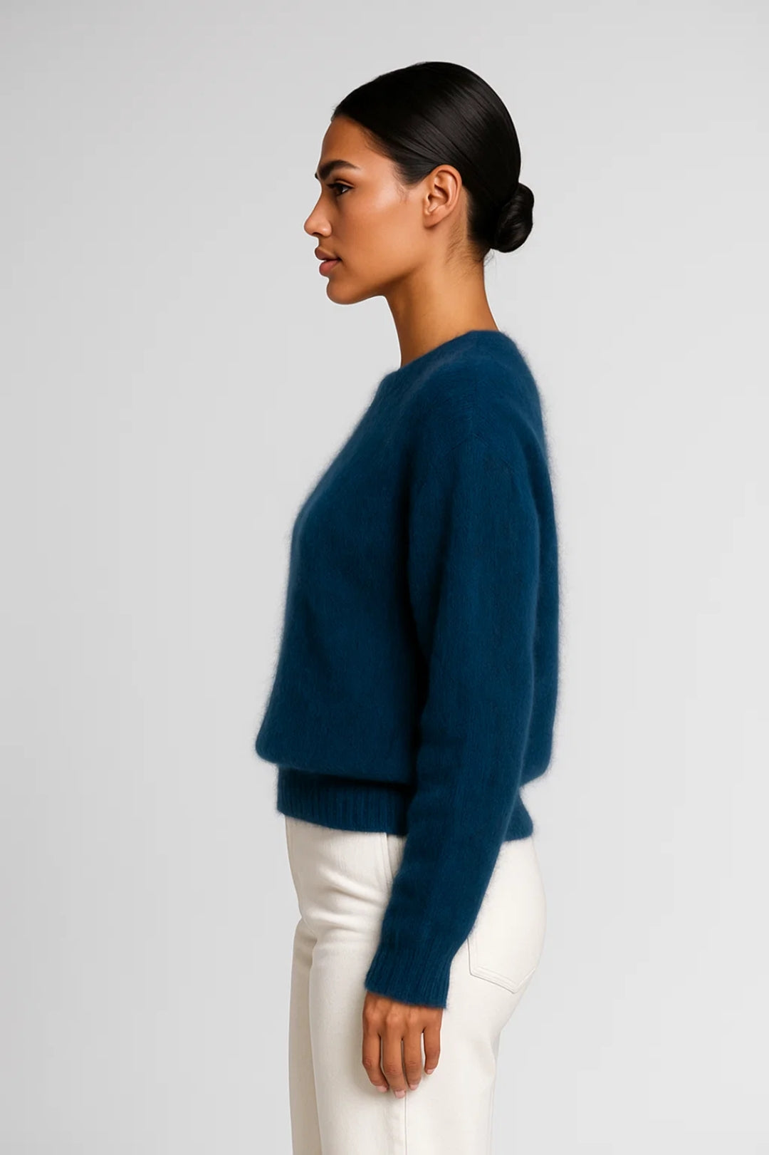 Geborstelde Damestrui | Ronde Hals met Zachte Structuur | Comfortabel en Stijlvol