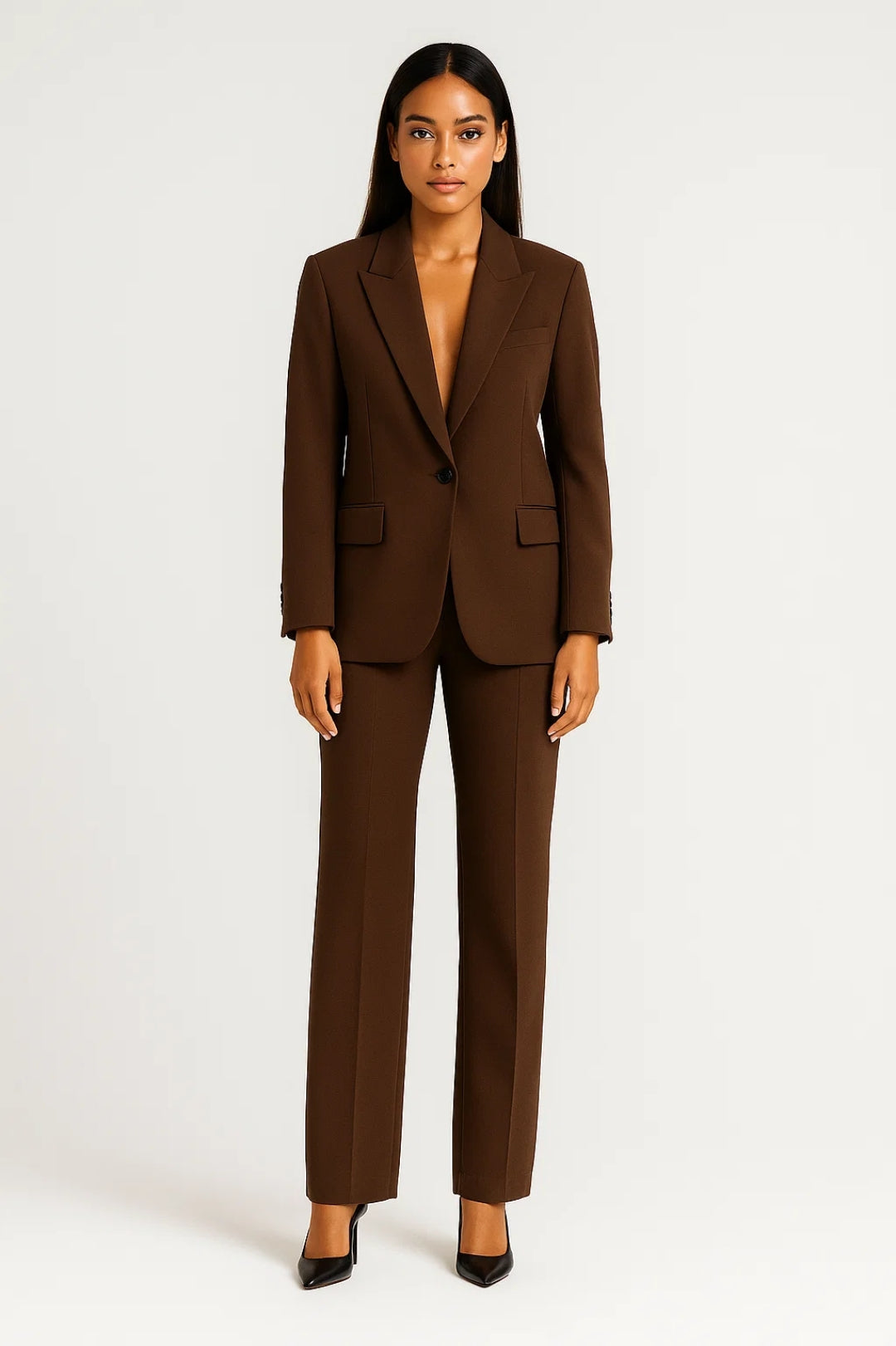 Sartoriale bruine blazer | Klassieke snit met enkelrijige sluiting | Elegant en veelzijdig