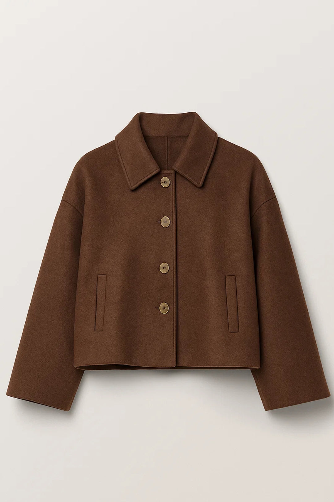 Cropped Jassen Collectie | Damesjas met Knoopsluiting en Klassieke Kraag | Lichtgewicht en Ademend