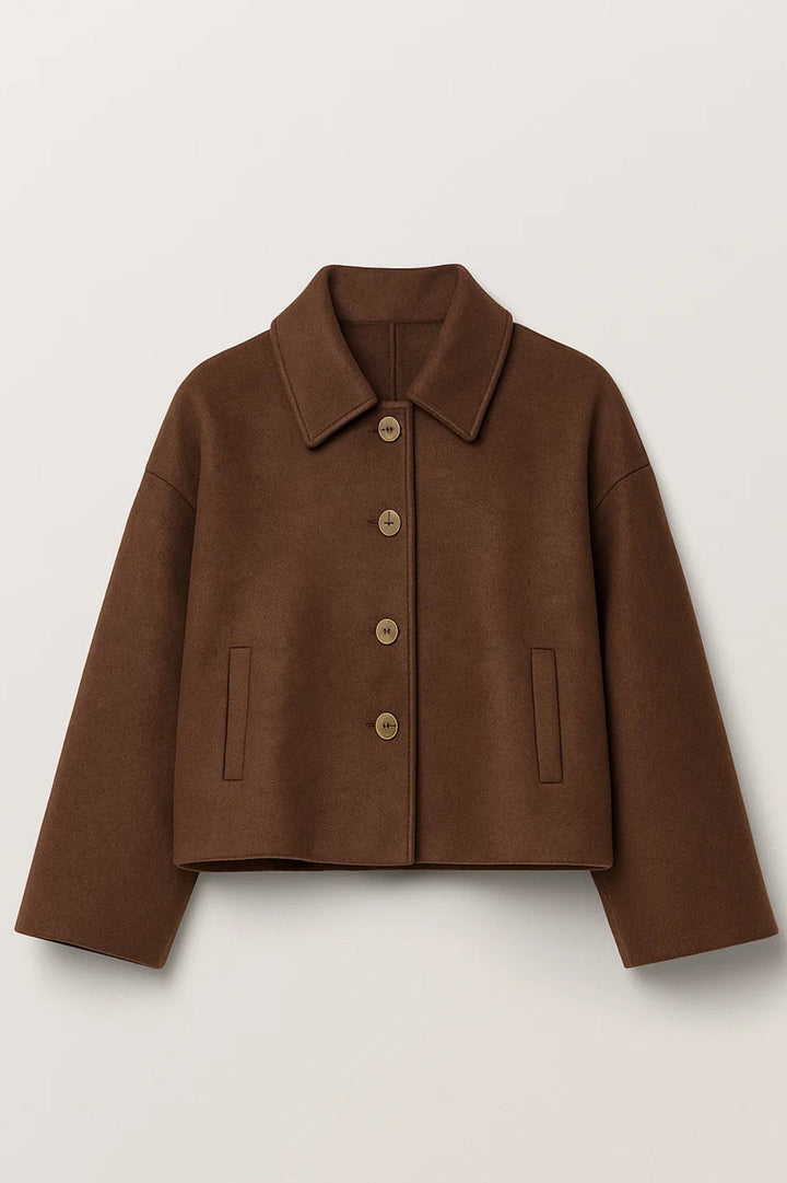 Cropped Jassen Collectie | Damesjas met Knoopsluiting en Klassieke Kraag | Lichtgewicht en Ademend