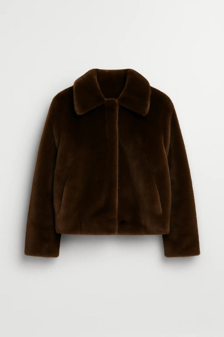 Imitatiebont Jas | Klassiek Model | Donkerbruin