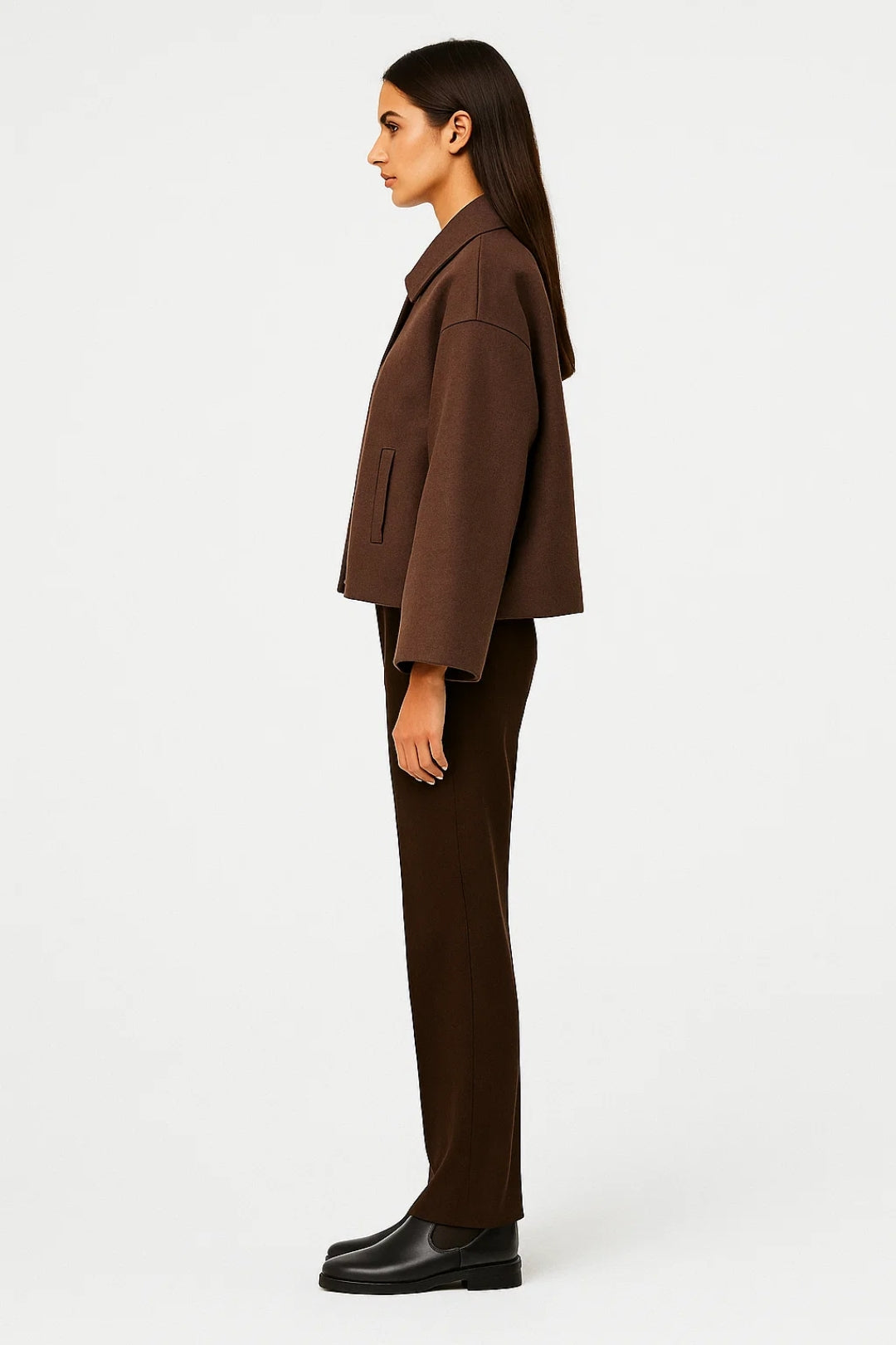 Cropped Jassen Collectie | Damesjas met Knoopsluiting en Klassieke Kraag | Lichtgewicht en Ademend