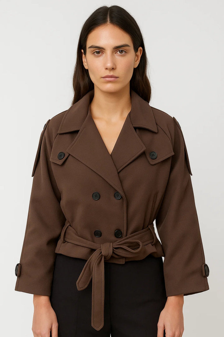 Trenchcoats Collectie | Damesjas met Ceintuur en Epauletten | Lichtgewicht en Ademend