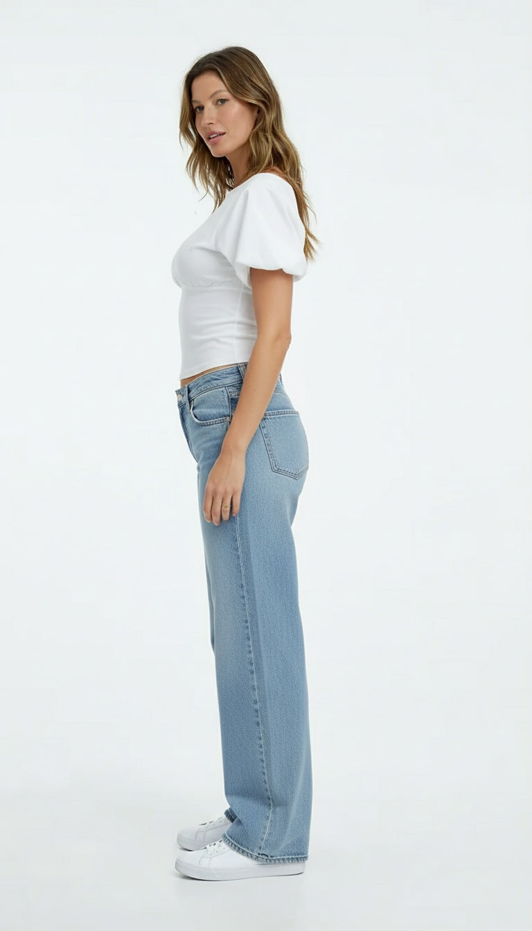 Amaya – Trendy T-shirt met Wijde Mouwen