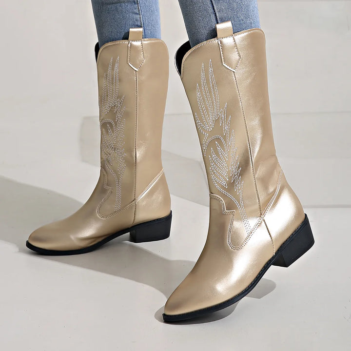 Demy - Western Cowboylaarzen met Geborduurd Design