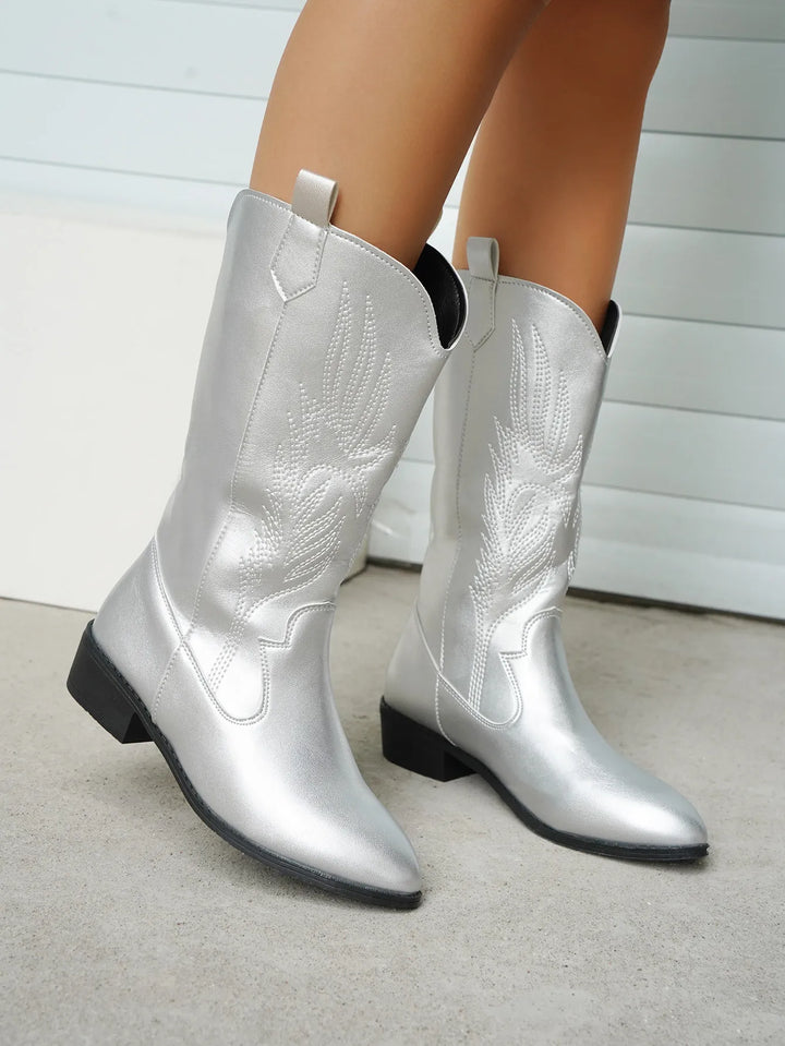 Demy - Western Cowboylaarzen met Geborduurd Design