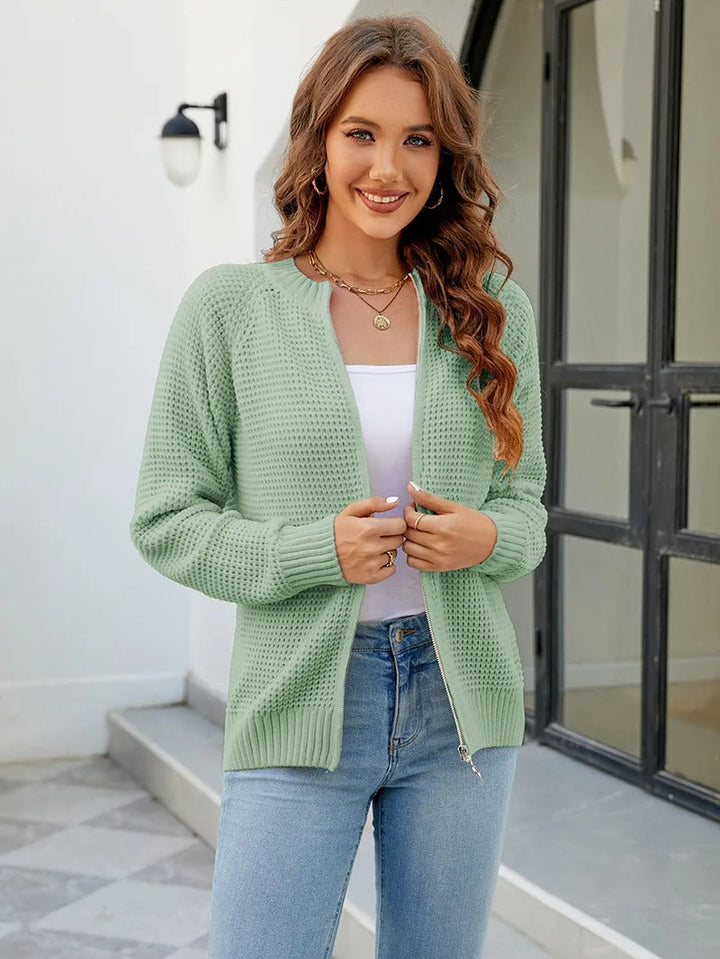 Lotte - Stijlvol Gebreid Vest met Rits