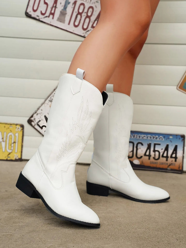 Demy - Western Cowboylaarzen met Geborduurd Design