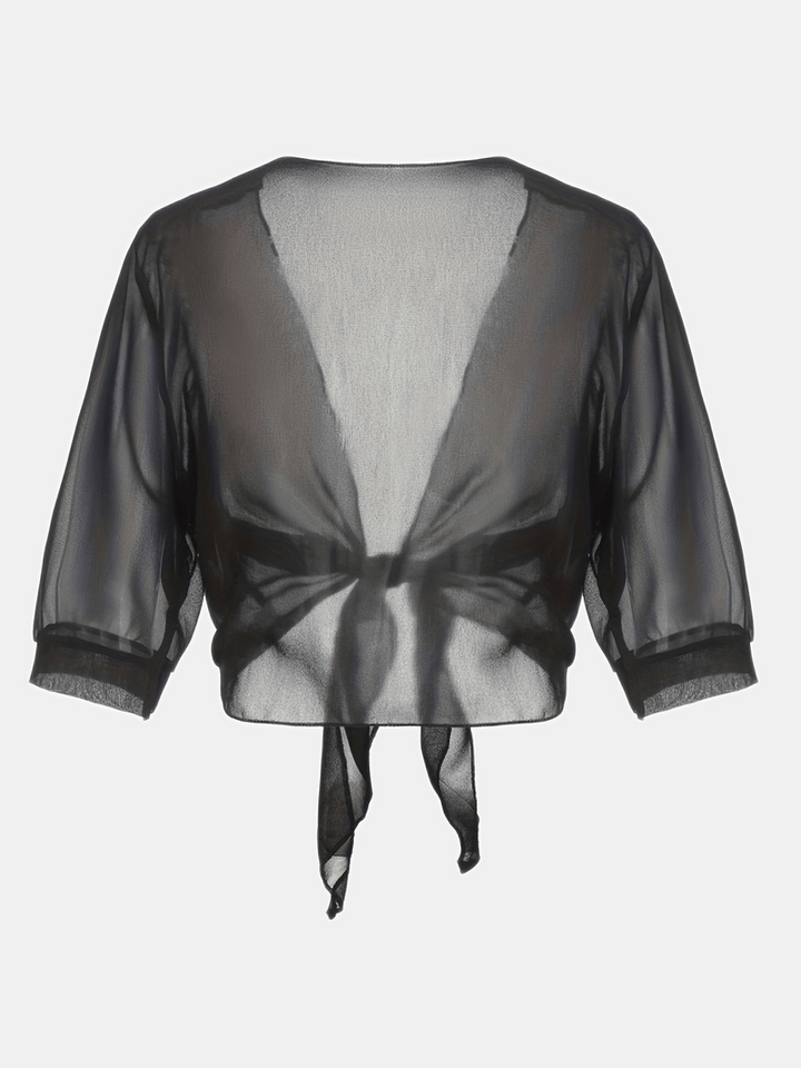 Katie – Luchtige Blouse met Open Voorzijde