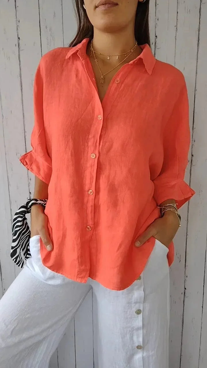 Sophie - Stijlvolle Linnen Damesblouse