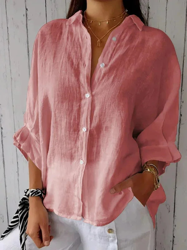 Sophie - Stijlvolle Linnen Damesblouse