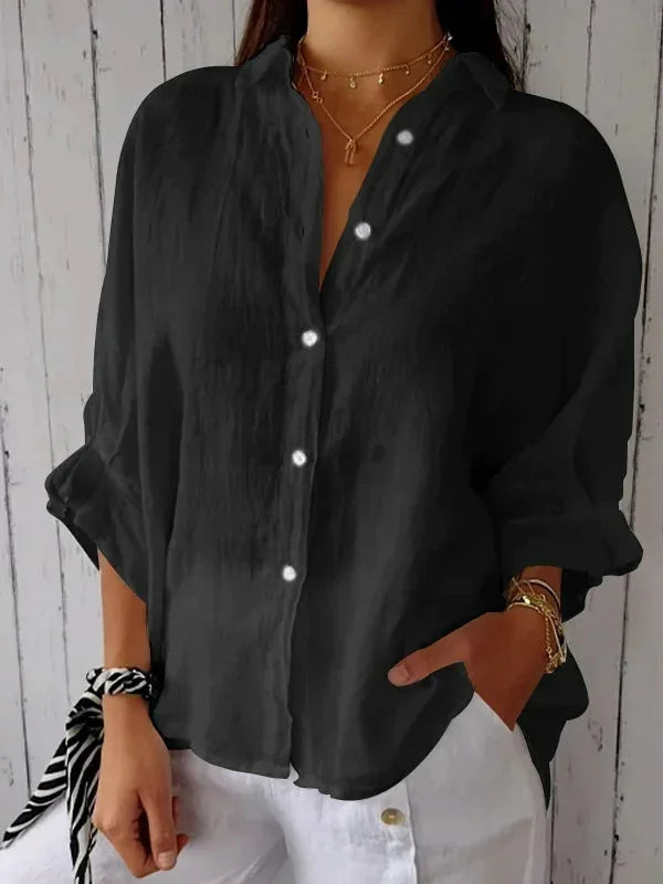 Sophie - Stijlvolle Linnen Damesblouse