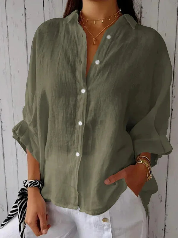 Sophie - Stijlvolle Linnen Damesblouse
