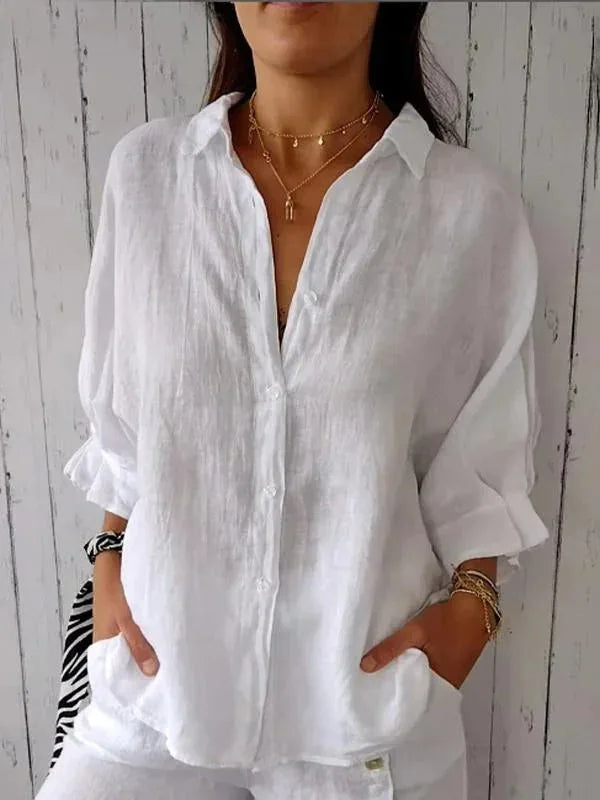 Sophie - Stijlvolle Linnen Damesblouse