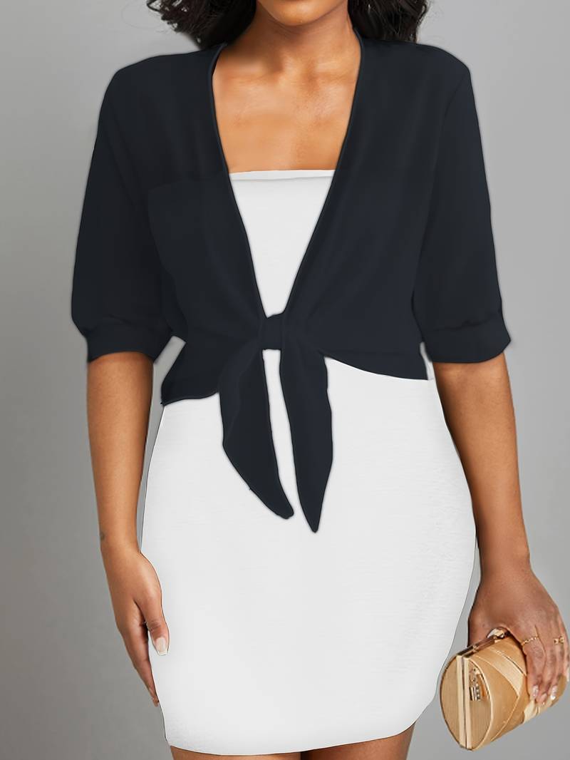 Katie – Luchtige Blouse met Open Voorzijde