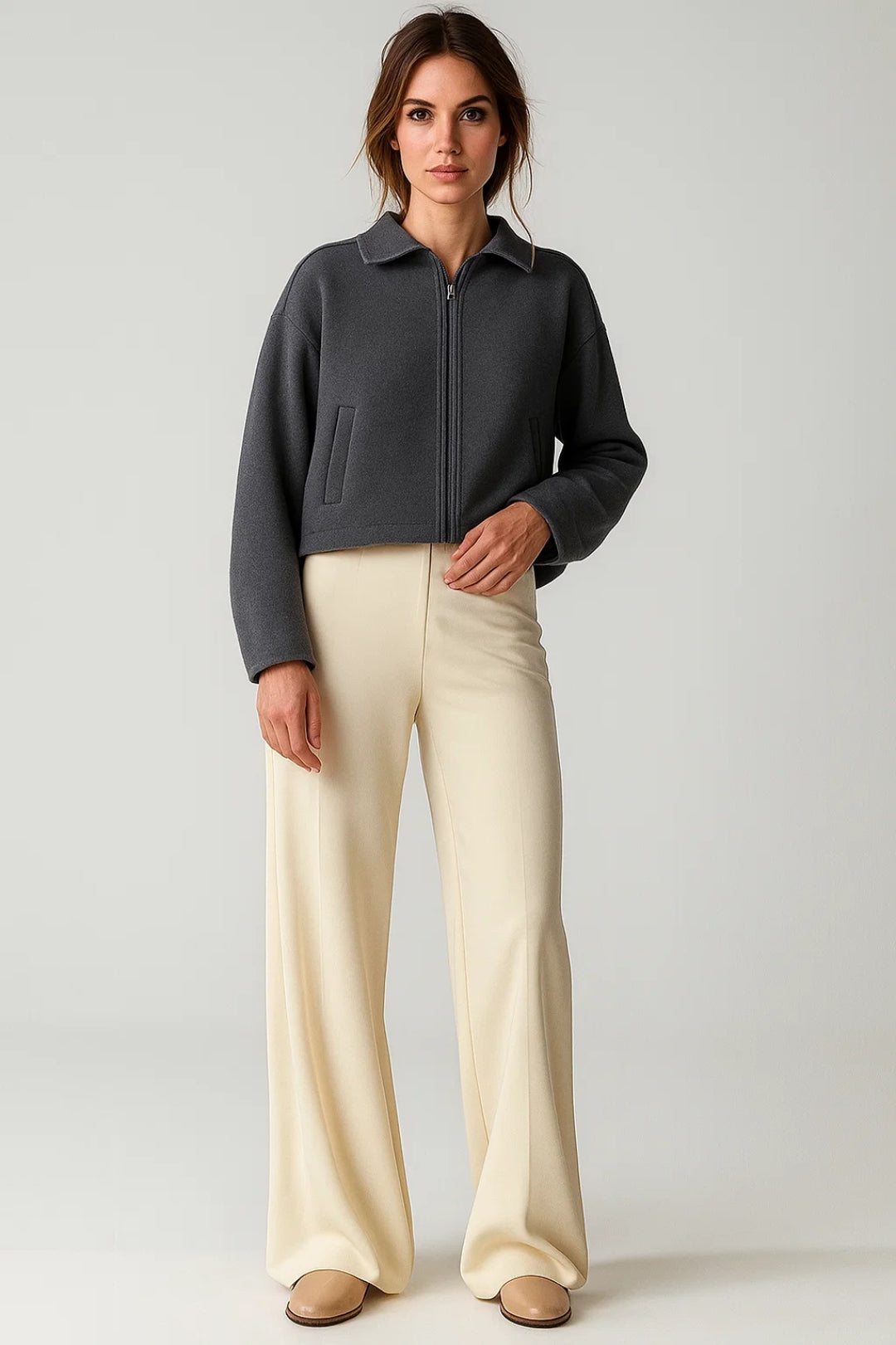 Minimalistische Tussenjas | Korte Damesjas | Lichtgewicht en Ademend