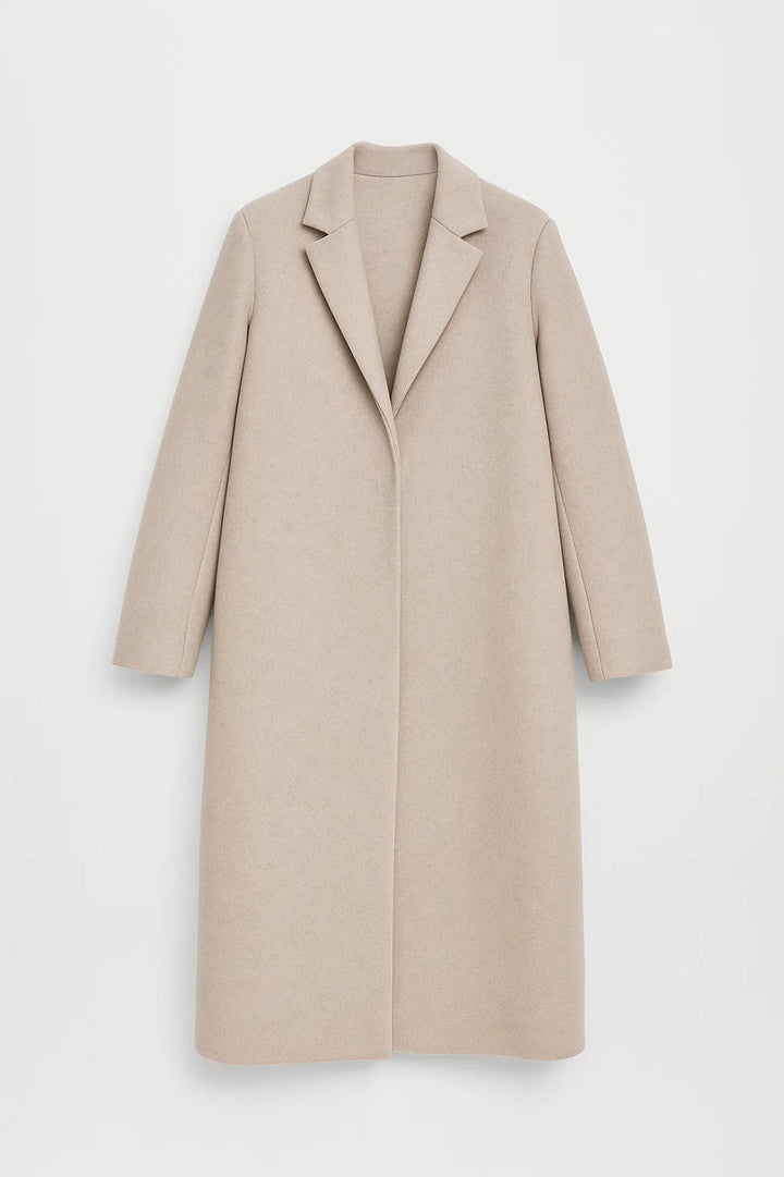 Lange Jassen Collectie | Damesjas met Reverskraag en Verborgen Sluiting | Lichtgewicht en Ademend