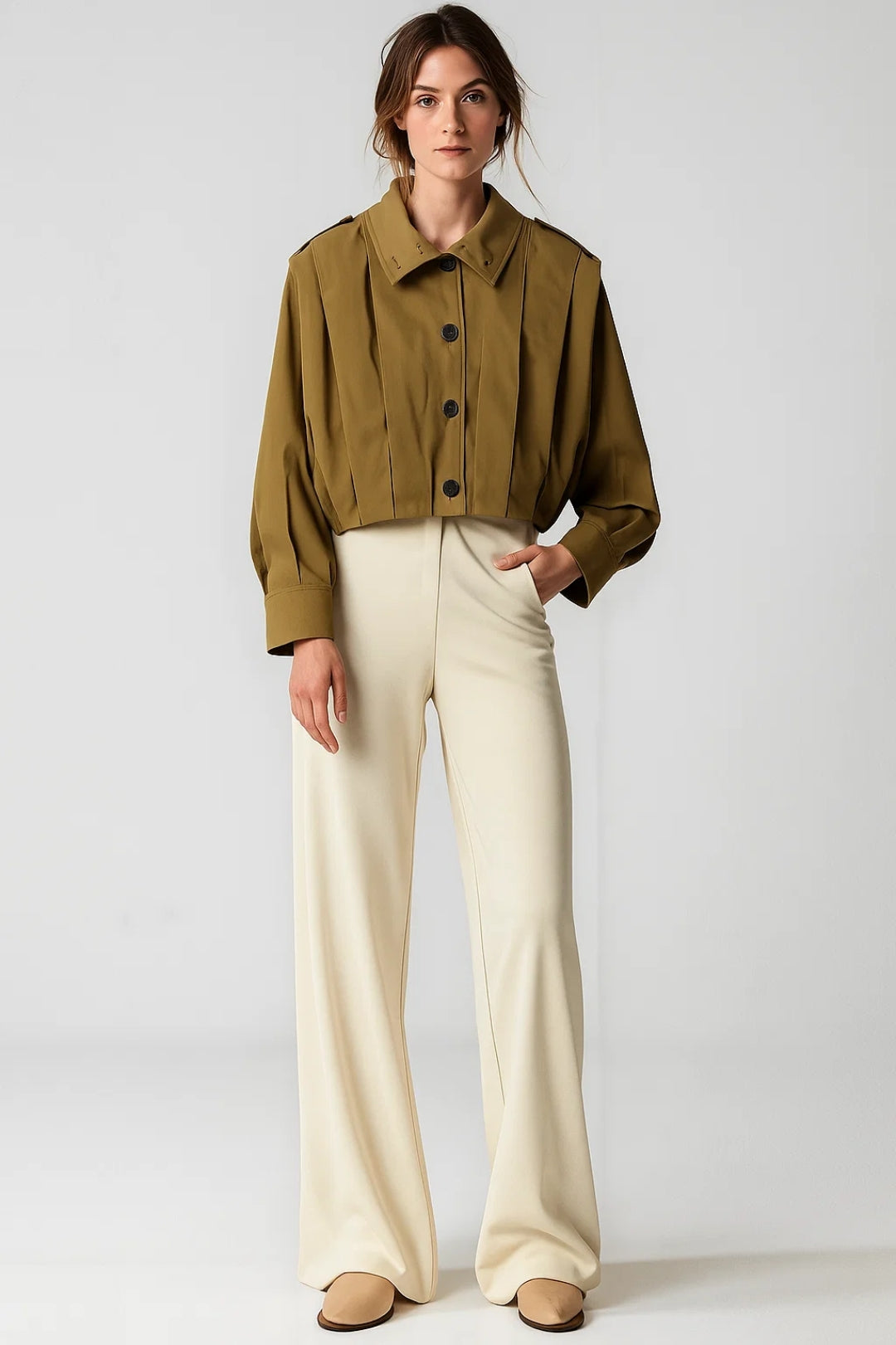 Cropped Jassen Collectie | Damesjack met Knoopsluiting | Lichtgewicht en Ademend