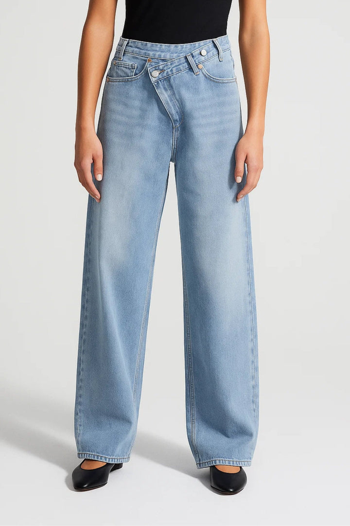 Jeans met wijde pijpen | Hoge taille