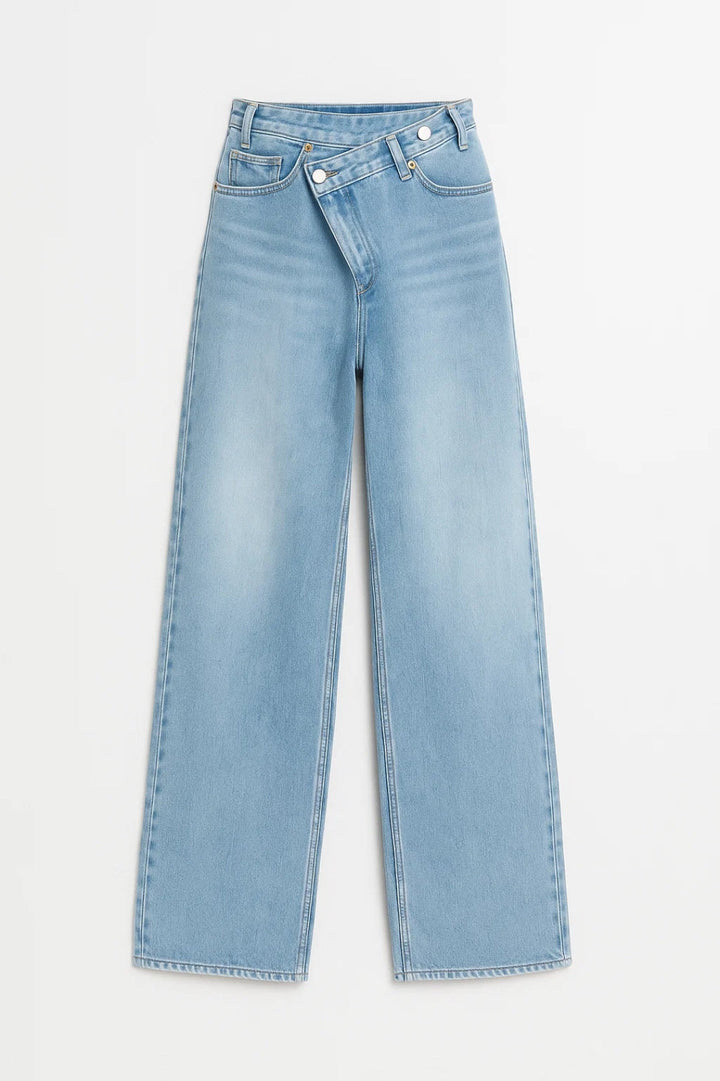 Jeans met wijde pijpen | Hoge taille