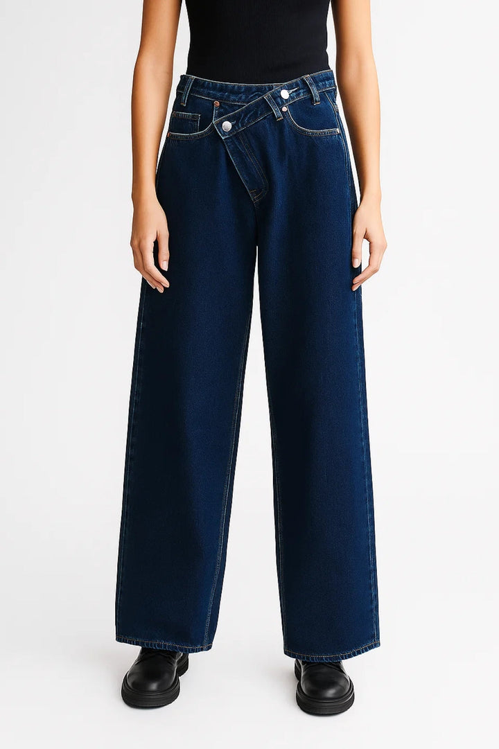 Jeans met wijde pijpen | Hoge taille