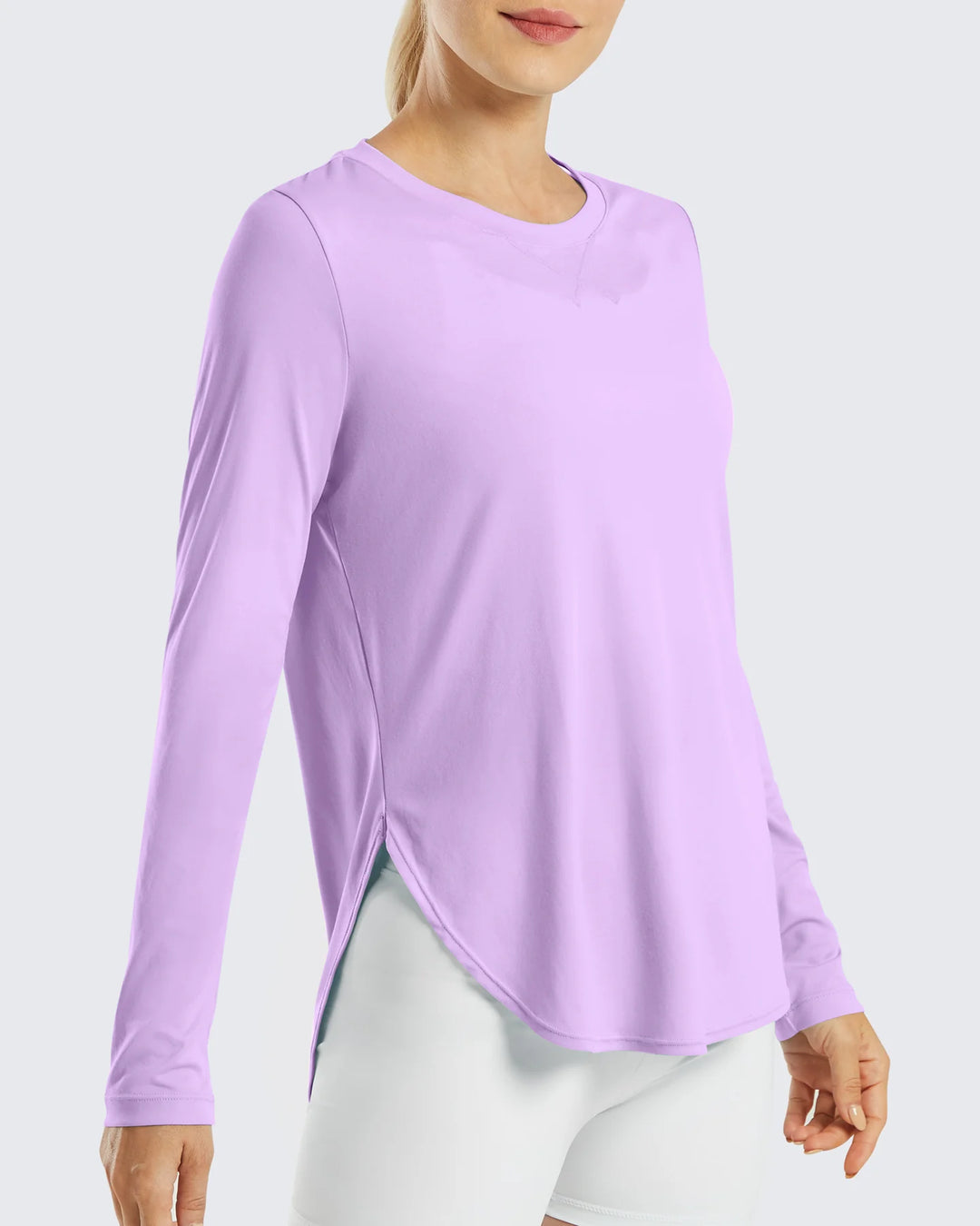 Luxe Sporttop met UV-bescherming & Scoop Neck | Lange Mouwen