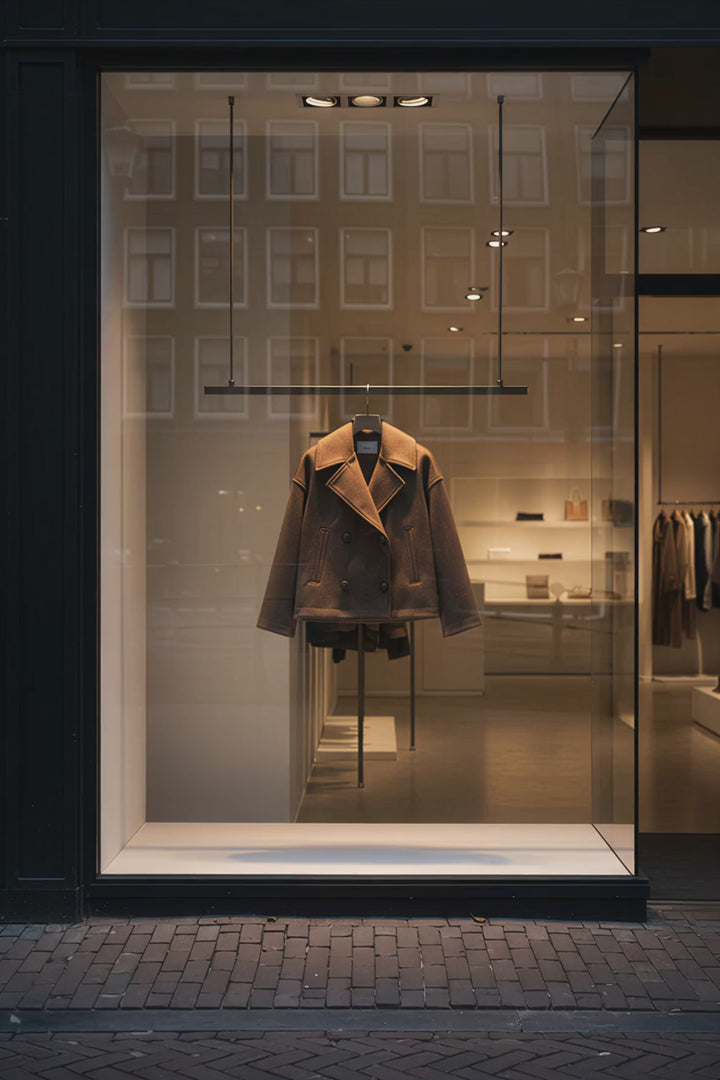 Olivia - Warme Chique Dubbele Rij Knopen Jas